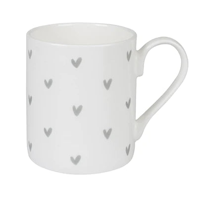 * Hearts Mug - Grey